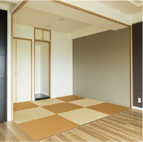 仏間のある切り替え畳の和室を設置